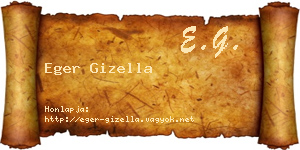 Eger Gizella névjegykártya
